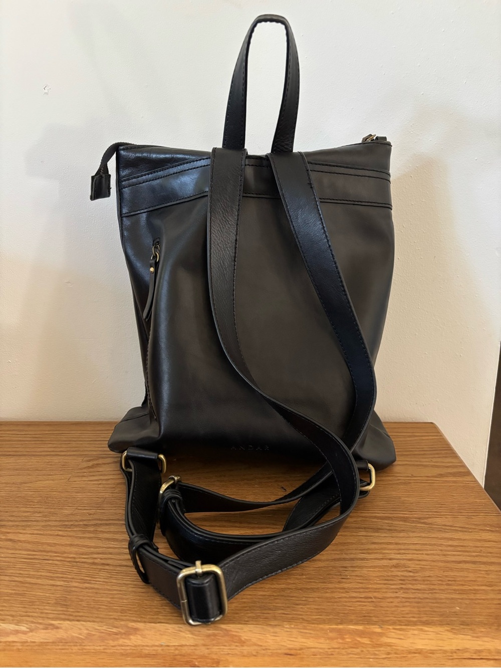 Andar Addison Leather Backpack Bag - Picture 2 of 5